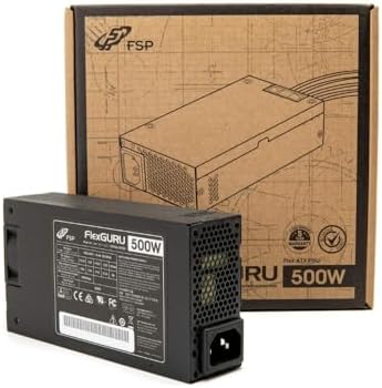 FSP FlexGURU Pro Power Supply, Flex ATX 500W, 80 Plus Gold, 5 Year Warranty (FSP500-50FDB