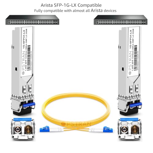 1000BASE-SX SFP Optical Transceiver Module Compatible with HPE Aruba J4858D J4858DCM JL745A Q8N53A ProCurve J4858C J4858B J4858A 850nm 550m DDM Duplex LC MMF 10pcs/Pack