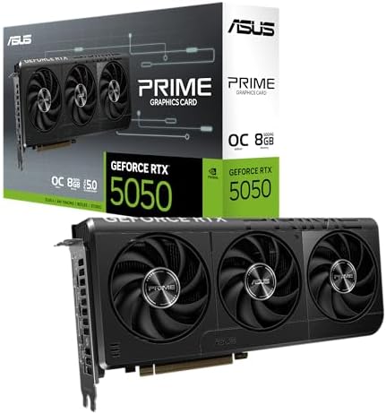 ASUS Dual NVIDIA GeForce RTX 3050 6GB OC Edition Gaming Graphics Card - PCIe 4.0, 6GB GDDR6 Memory, HDMI 2.1, DisplayPort 1.4a, 2-Slot Design, Axial-tech Fan Design, 0dB Technology, Steel Bracket