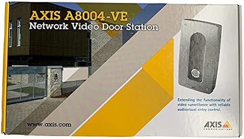 Axis Communications 0673-001 A8004-VE Video Door Station, Network Surveillance Camera, Black/Gray