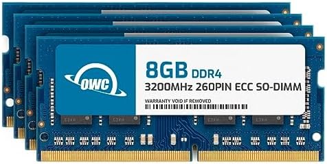 64GB (2x32GB DDR4 3200MHz PC4-25600 CL22 2RX8 ECC Unbuffered SODIMM 1.2V 260-pin Laptop Memory RAM