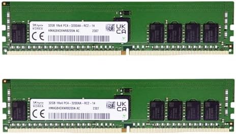 Timetec Hynix Original 16GB DDR4 3200MHz PC4-25600 Registered ECC 1.2V CL22 288 Pin RDIMM Server Memory Ram Module Upgrade (32GB