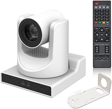 SMTAV PTZ Camera,30X AI Tracking with Zoom Camera with HDMI/SDI/USB3.0/IP Streaming Outputs for Meeting, Church, Events, Teaching(30X Optics Zoom, White