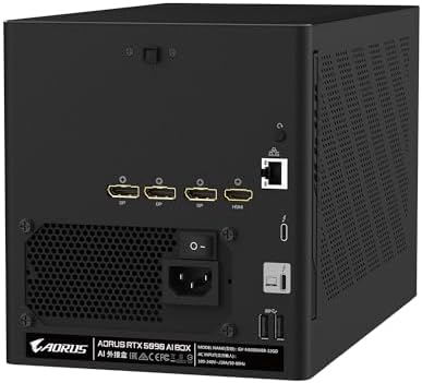 GIGABYTE AORUS RTX 5090 AI Box Graphics Card, WATERFORCE All-in-one Cooling System, Thunderbolt 5, USB-4, GV-N5090IXEB-32GD Video Card