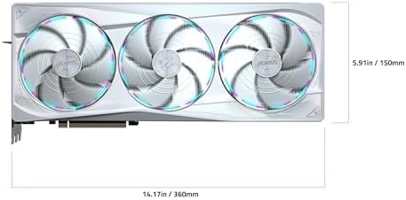 GIGABYTE AORUS GeForce RTX 5090 Master ICE 32G Graphics Card, WINDFORCE Cooling System, 32GB 512-bit GDDR7, GV-N5090AORUSM ICE-32GD Video Card
