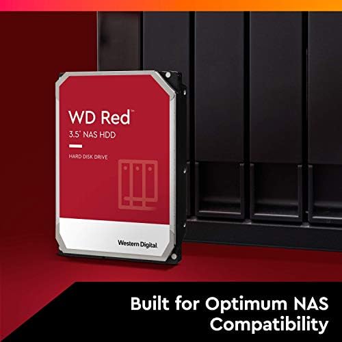 Western Digital 2TB WD NAS Internal Hard Drive HDD - 5400 RPM, SATA 6 Gb/s, SMR, 256MB Cache, 3.5" - WD20EFAX, Red
