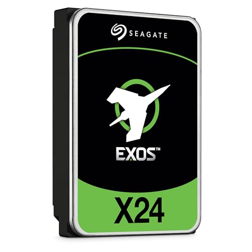 Seagate Exos X24 20TB Enterprise Internal Hard Drive HDD - 12GB/s SATA 7200RPM 2.5M MTBF (ST20000NM002H