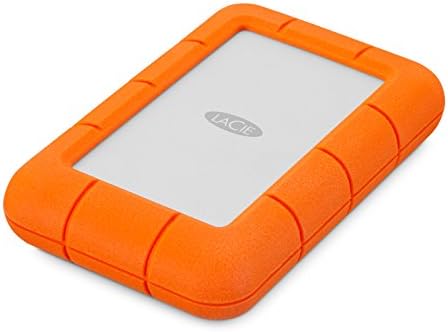LaCie Rugged Mini 2TB External Hard Drive Portable HDD - USB 3.0/ 2.0 Compatible, Drop Shock Dust Rain Resistant Shuttle Drive, For Mac And PC Computer (LAC9000298, orange
