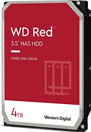 Western Digital 2TB WD NAS Internal Hard Drive HDD - 5400 RPM, SATA 6 Gb/s, SMR, 256MB Cache, 3.5" - WD20EFAX, Red