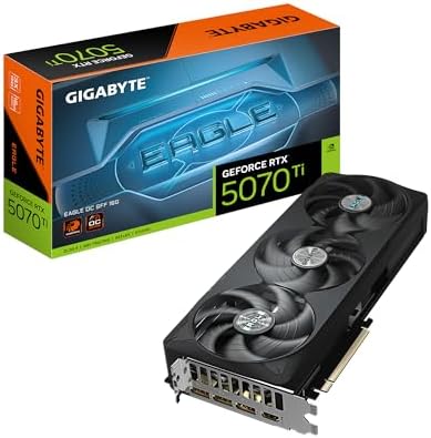 GIGABYTE GeForce RTX 5070 Ti Gaming OC 16G Graphics Card, 16GB 256-bit GDDR7, PCIe 5.0, WINDFORCE Cooling System, GV-N507TGAMING OC-16GD Video Card