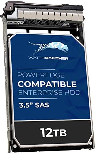 Water Panther 12TB 7.2K RPM SAS 12Gb/s 3.5" LFF HDD for Dell PowerEdge Servers | Enterprise Hard Disk Drive in 13G Tray | Compatible with Rack Servers R710 R720 R730 R420 R430