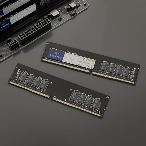 Timetec Premium 32GB KIT(2x16GB DDR4 2666MHz PC4-21300 Non-ECC Unbuffered 1.2V CL19 2Rx8288 Pin UDIMM Desktop Memory RAM(32GB KIT(2x16GB