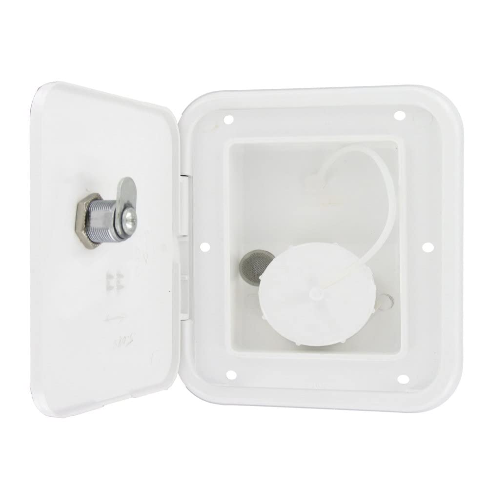 Valterra A01-2002VP Universal Gravity 1/2" Air Vent RV Inlet & Lockable Hatch
