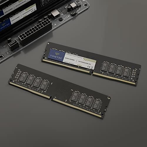 Timetec Premium 32GB KIT(2x16GB DDR4 2666MHz PC4-21300 Non-ECC Unbuffered 1.2V CL19 2Rx8288 Pin UDIMM Desktop Memory RAM(32GB KIT(2x16GB