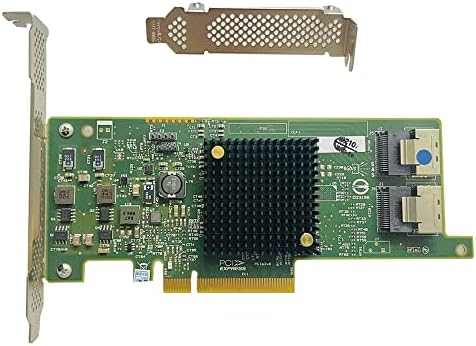 SAS HBA Card Compatible with LSI 9205-8i IT Mode PCIe SATA Expansion Card, 8-Port 6Gbps PCIe 3.0, SAS Expander Support, HBA Controller with 2x SFF-8087 to 4x SATA Cables for ZFS TrueNAS unRAID Proxmox