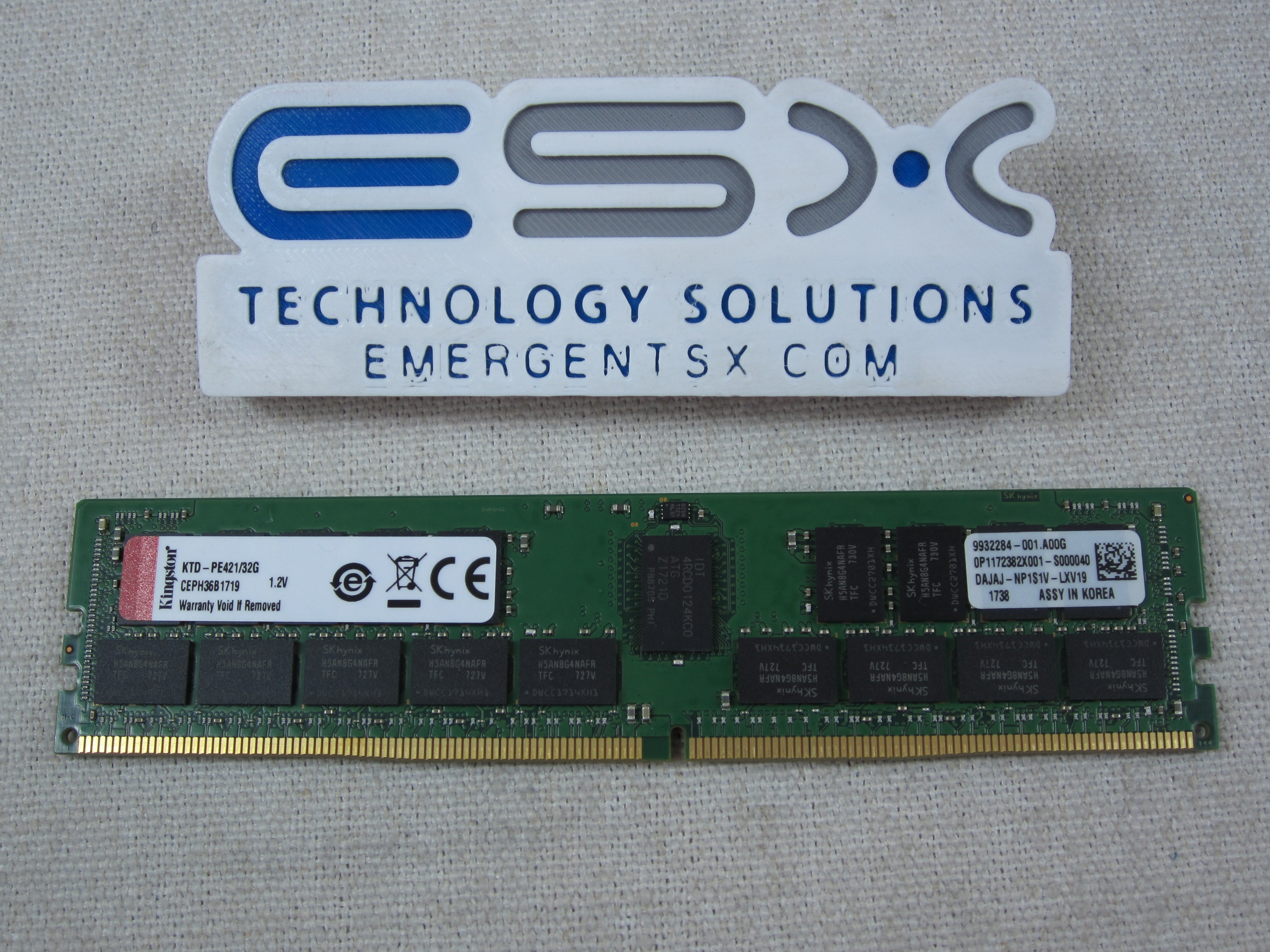 Kingston KTD-PE421/32G 32GB 2Rx4 PC4-2133P DDR4 ECC Server Memory RDIMM