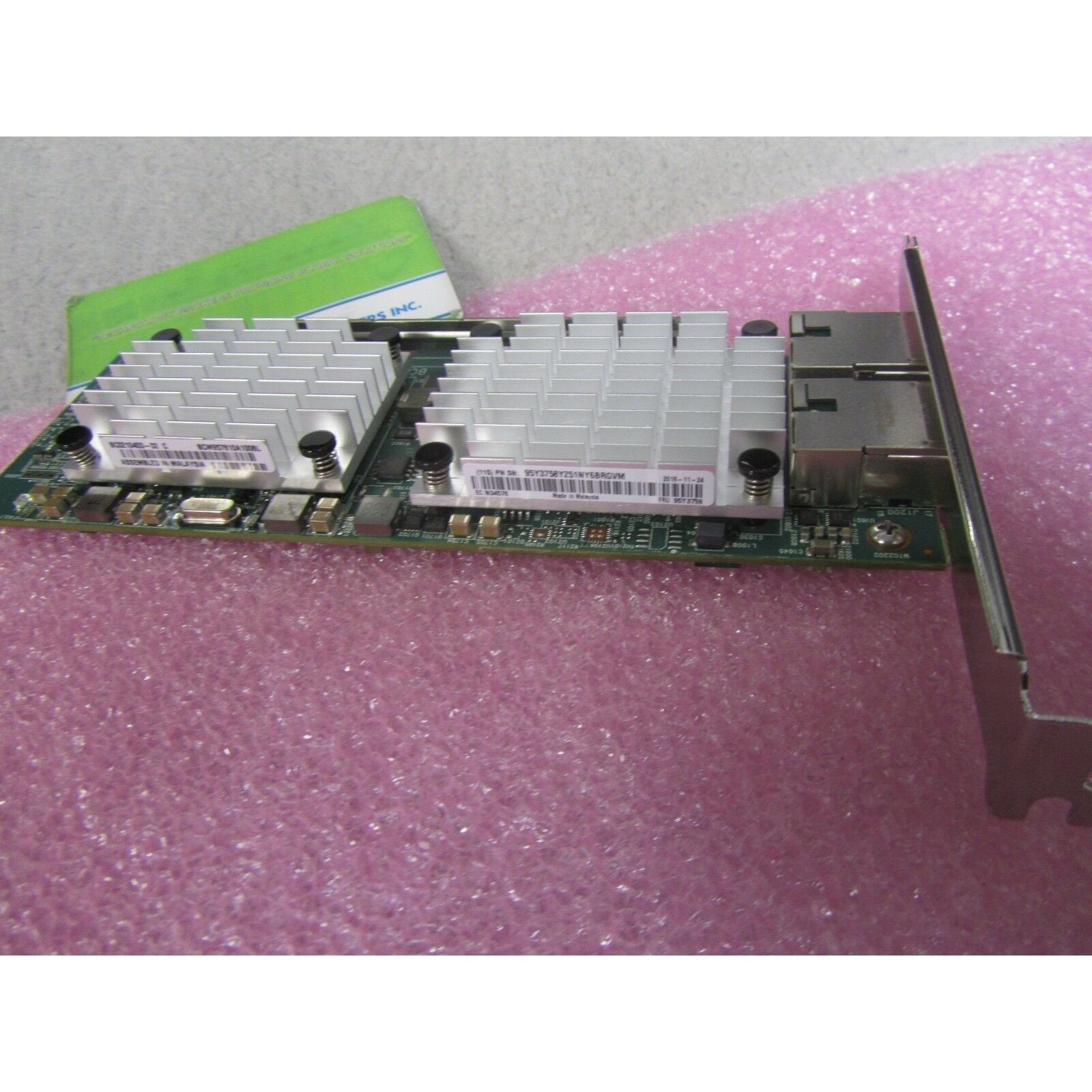 44T1370 - Broadcom NetXtreme 2x10 Gigabit Ethernet BaseT Adapter for System x 883436557511