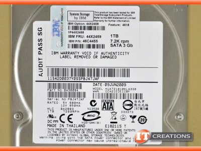 IBM 1TB 7.2K RPM 3.5-inch SATA Internal Hard Drive 44X2459