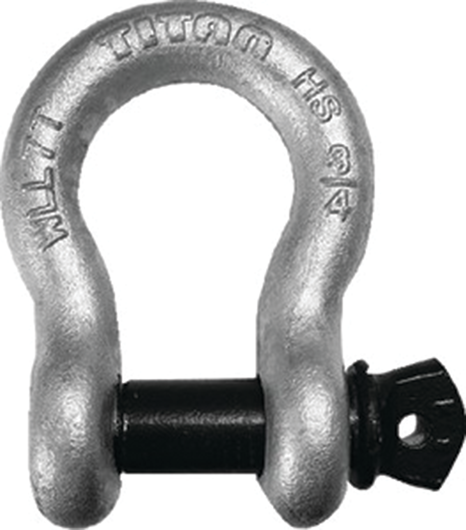 Titan Chain 10319614 High Strength Galvanized Bow Shackle, 3/4"