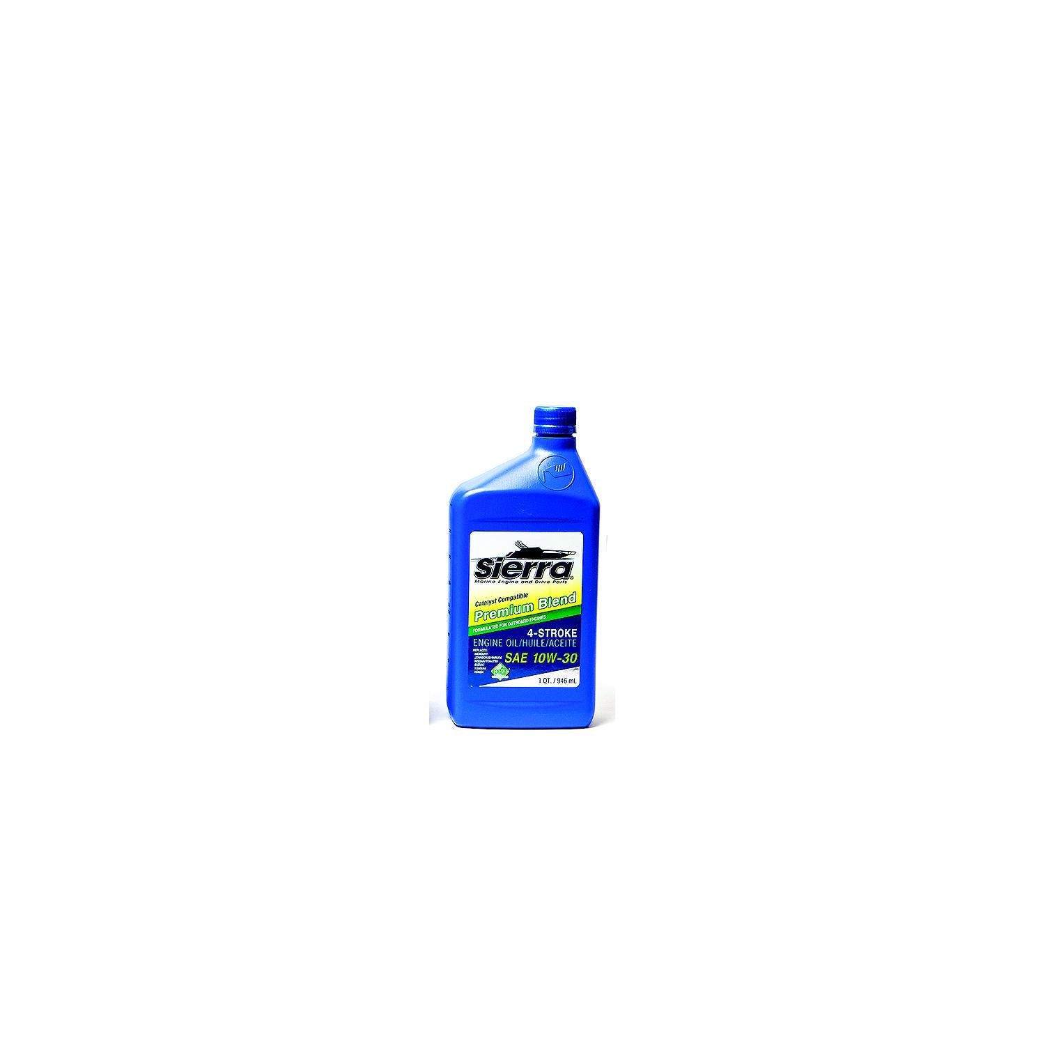 Sierra 18-9420CAT-2 4-Stroke Mineral Forumulation Marine Outboard Engine Oil, 10W-30, Qt.