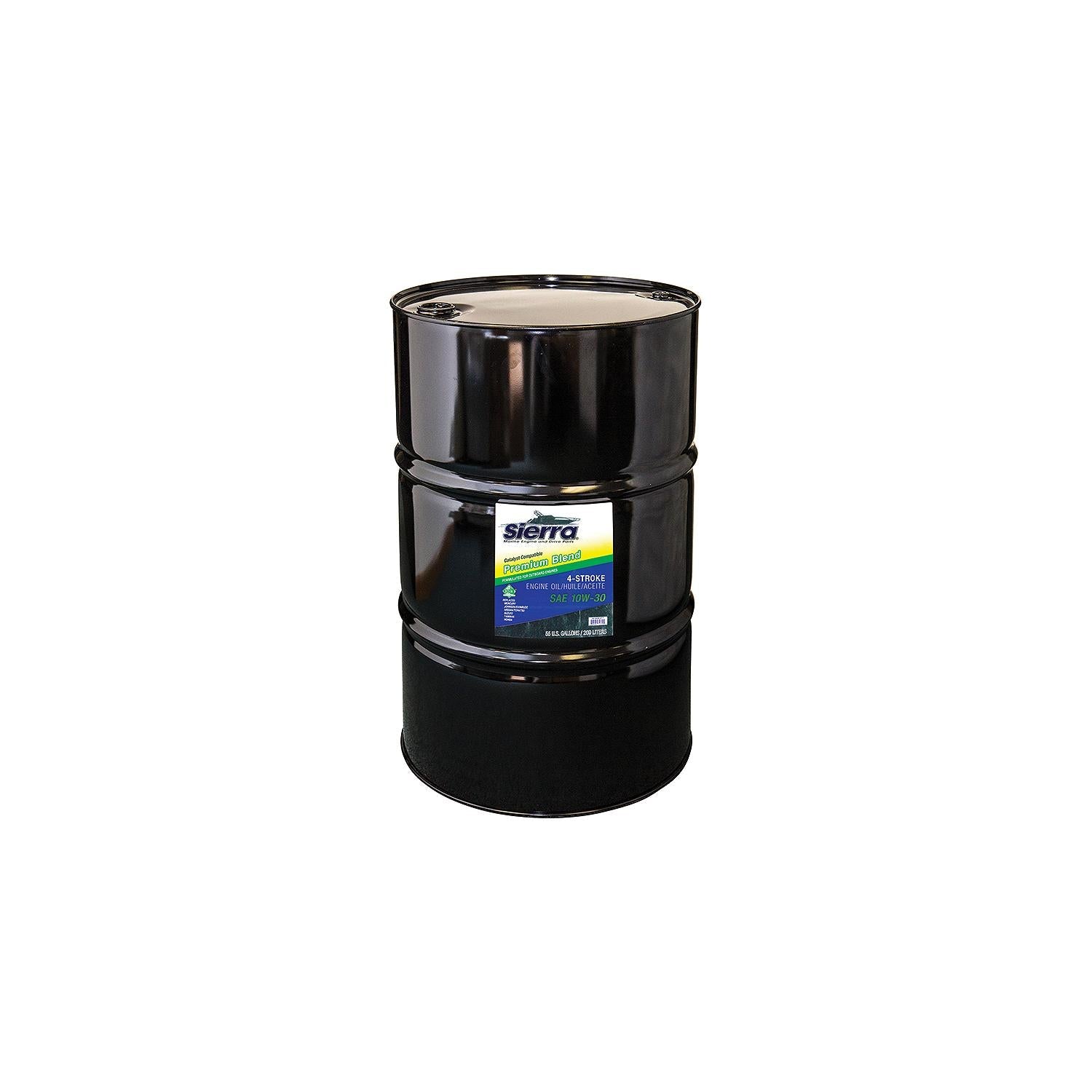 Sierra 9420CAT7 4-Stroke Mineral Forumulation Marine Outboard Engine Oil, 10W-30, 55 Gal Drum