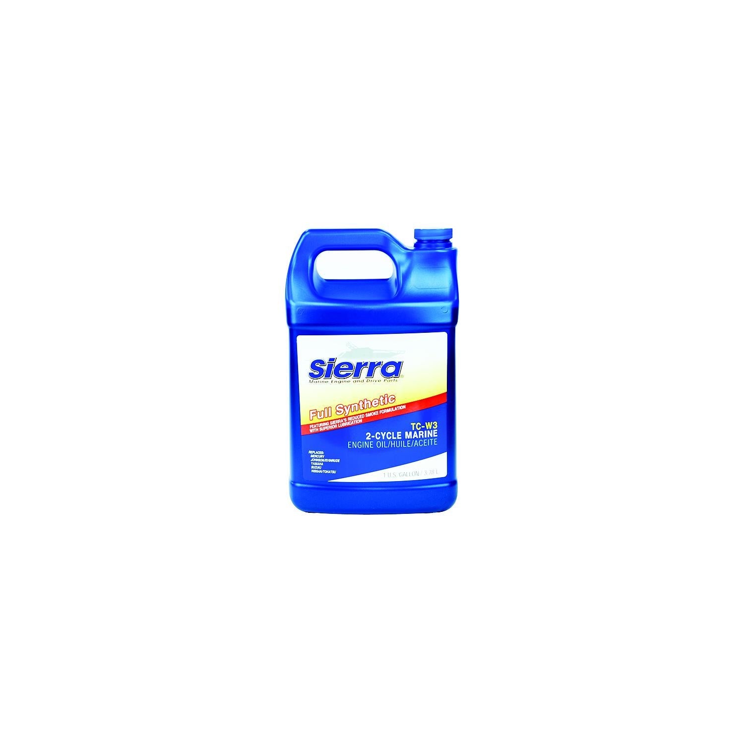 Sierra 18-9540-3 Fully Synthetic TC-W3 2-Stroke Outboard Oil, Gal.