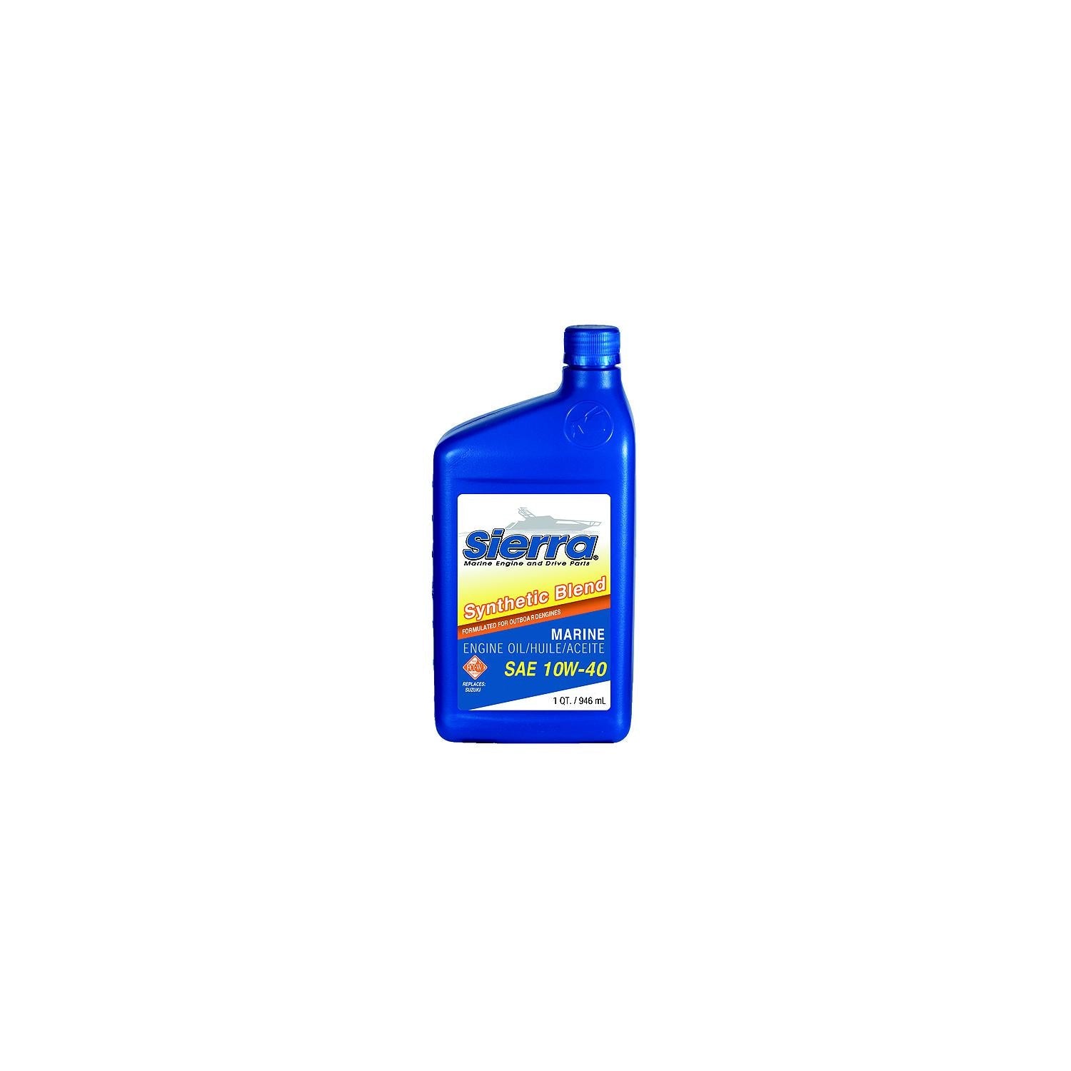 Sierra 18-9552-3 25W50 FCW 4-Cycle Outboard Synthetic Blend Oil, 4L