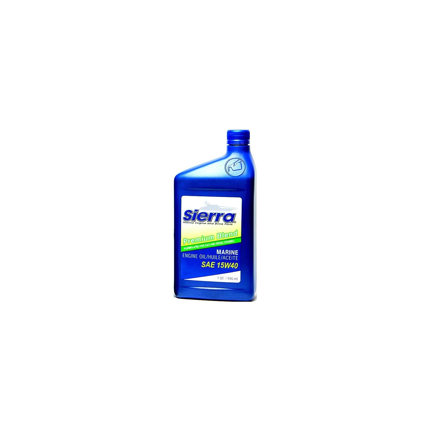 Sierra 18-9554-2 Premium Blend Heavy Duty Engine Oil 15W-40, Qt., 12/case