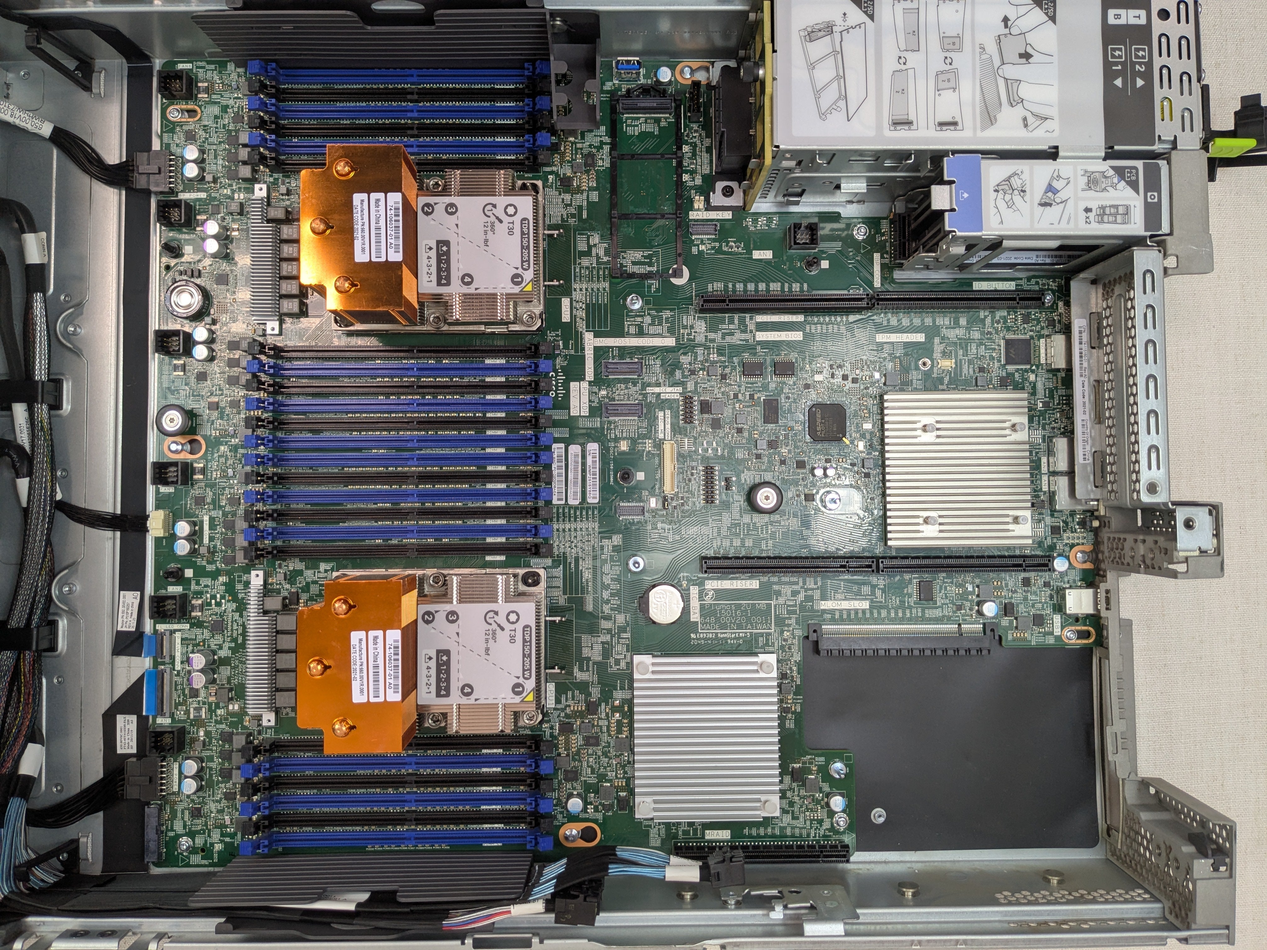 Cisco 15016-1 Main System Motherboard Assembly for UCS C240 M5