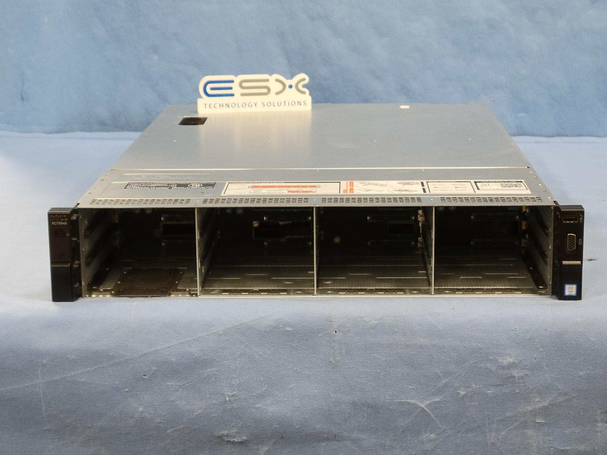 Dell PowerEdge XC730XD 12x 3.5” CTO Server Same as R730XD– 2x Heatsink, 2x 1100W