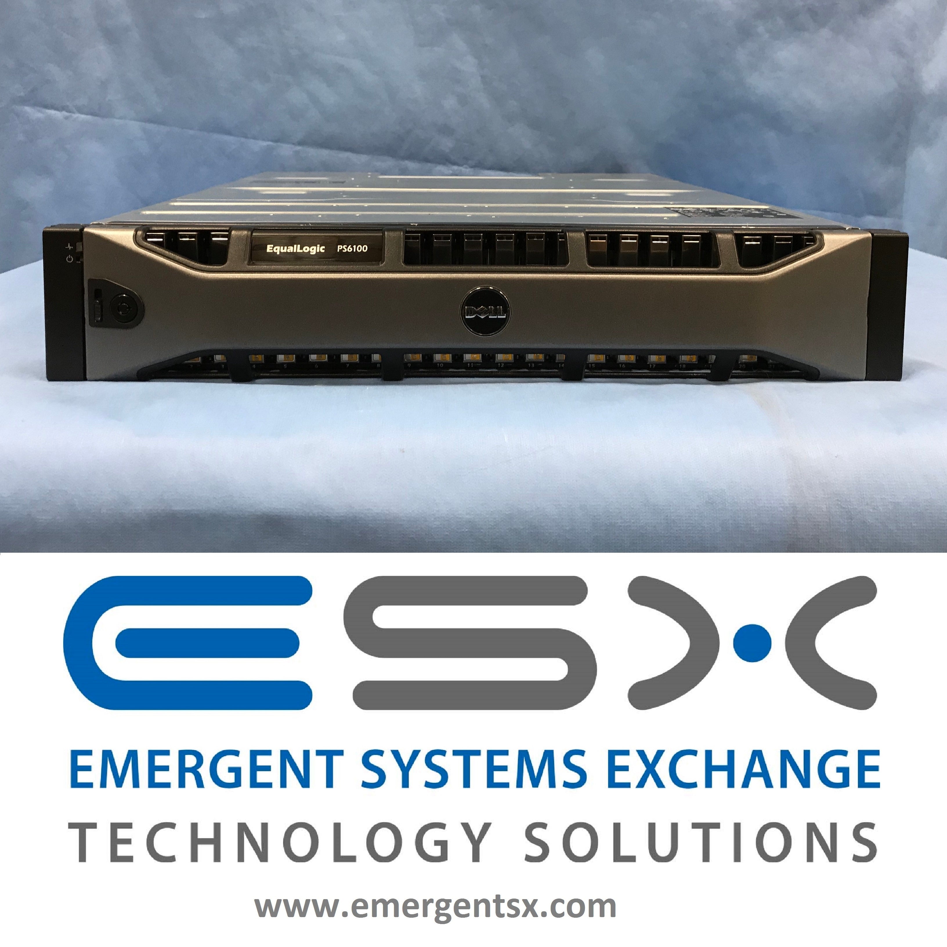 Dell EqualLogic PS6110x Storage Array - 24x 900GB 10k, 2x 10G Controllers 21.6TB