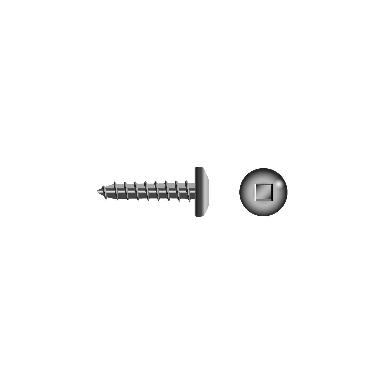Seachoice SC5208 Square Tapping Screw Pan Head, #10 x 3/4"