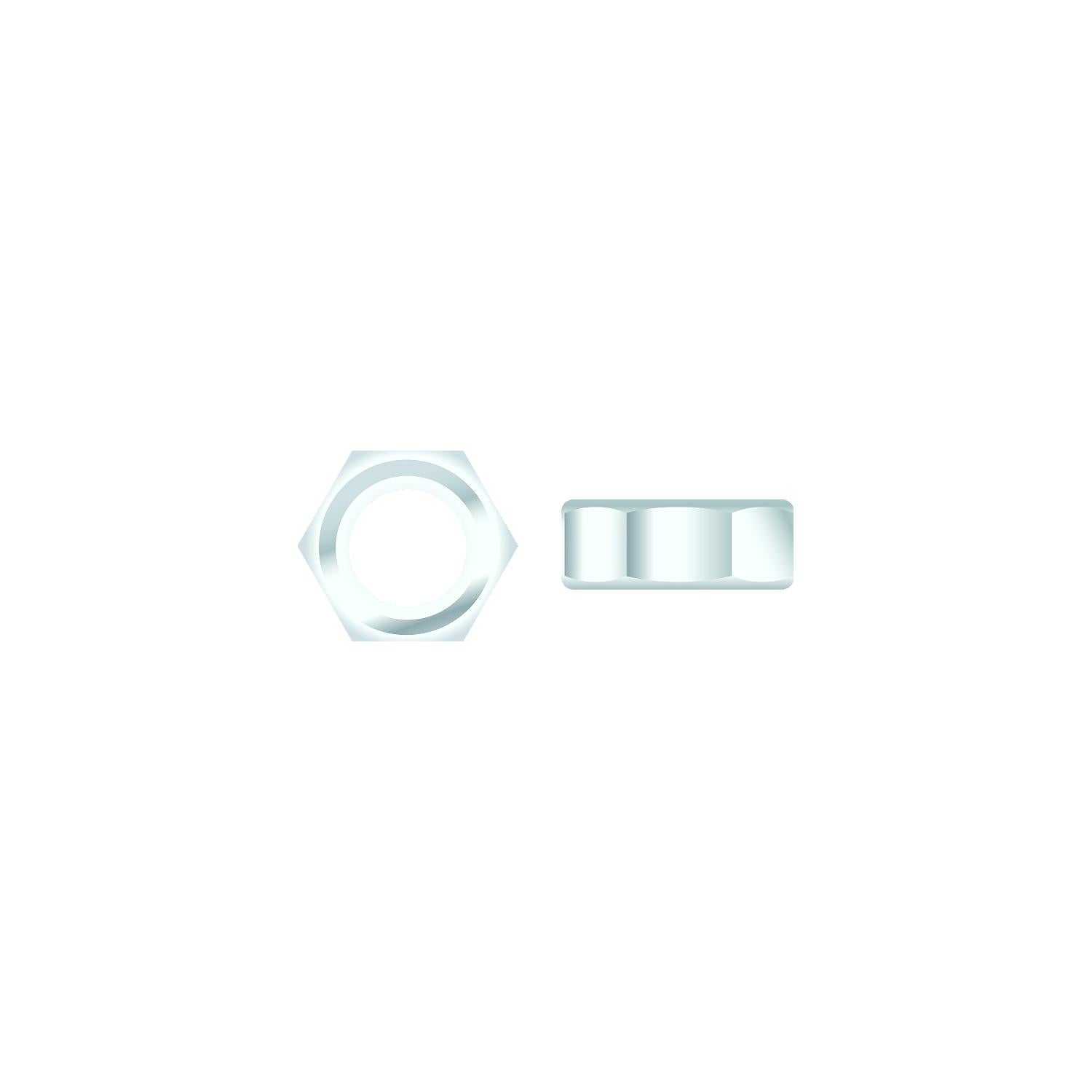 Seachoice SC1310CH 01773 Chrome Plated SS Hex Nut, 1/4-20