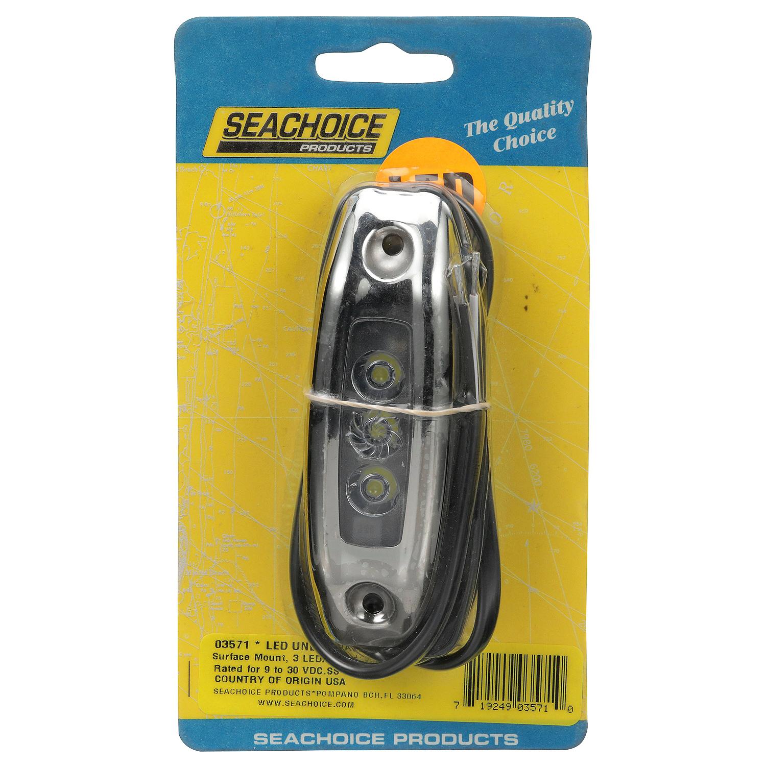 Seachoice 50-03571 Water Dragon LED Underwater Light, 3 White LEDs, 1, 500 Lumens