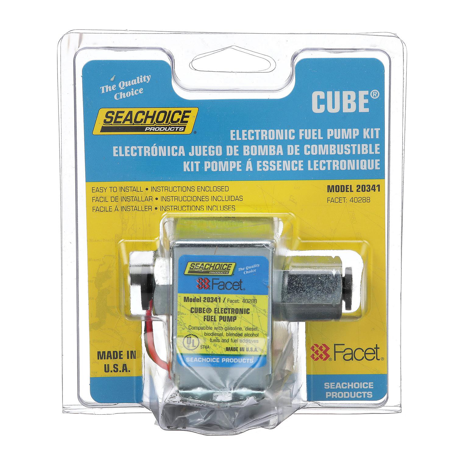 Seachoice Cube Electronic Fuel Pump, 12 Volt Systems