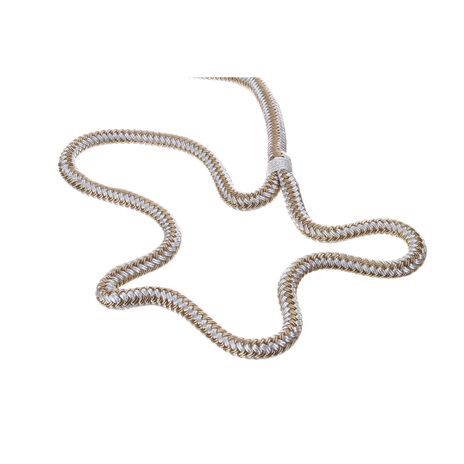 Seachoice Double-Braid Nylon Dock Line w/ Eye Splice, Pre-Shrunk, Heat Stabilized, 3/8 In. X 20 Ft., Gold White