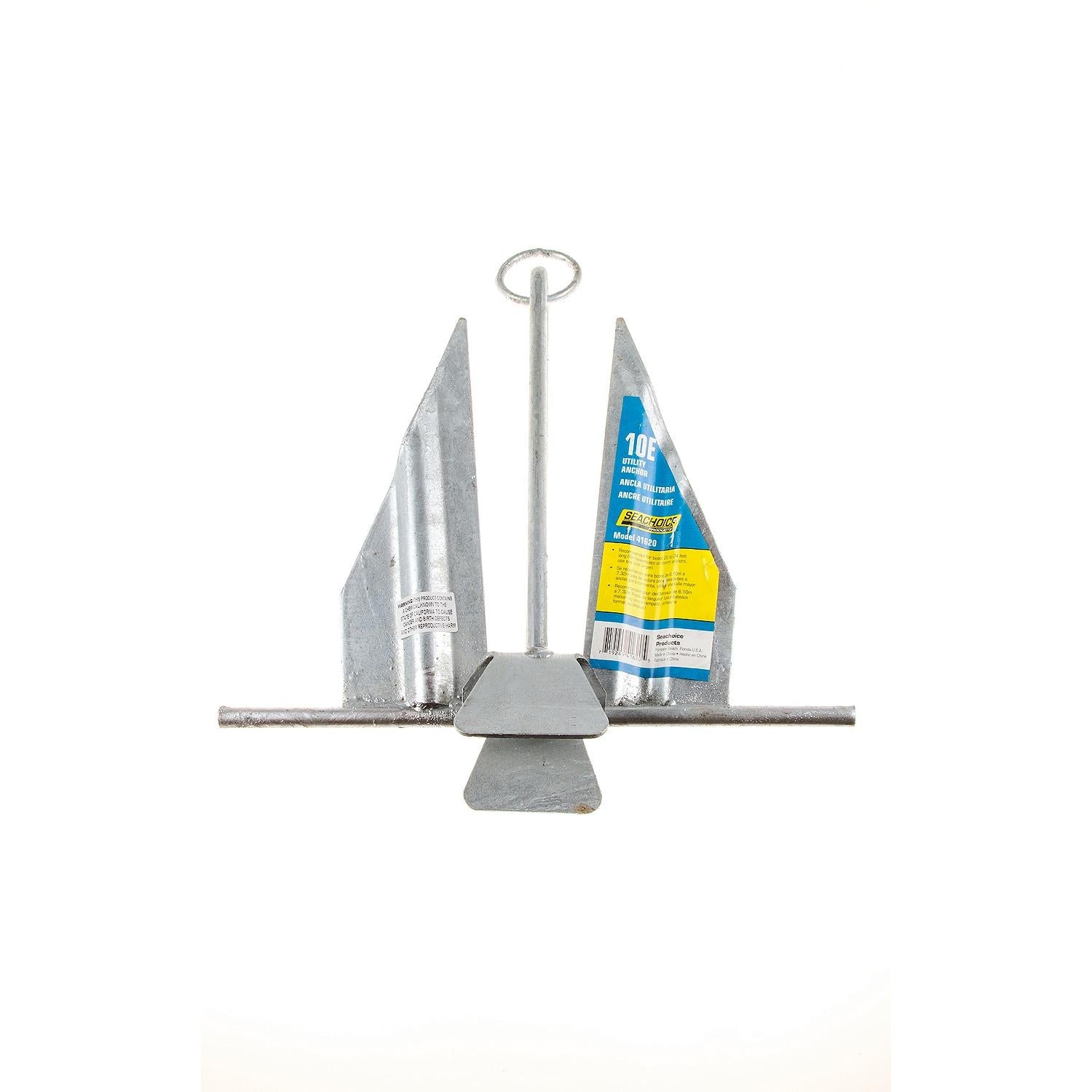 Seachoice 41620 Hot Dipped Galvanized Utility Anchor, Size 10E