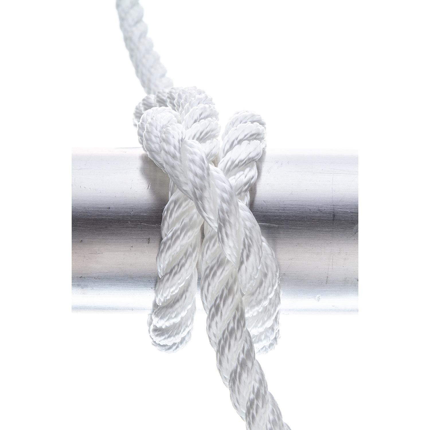 Seachoice 42511 3-Strand Twisted Nylon Dock Line, 3/8" x 15', White