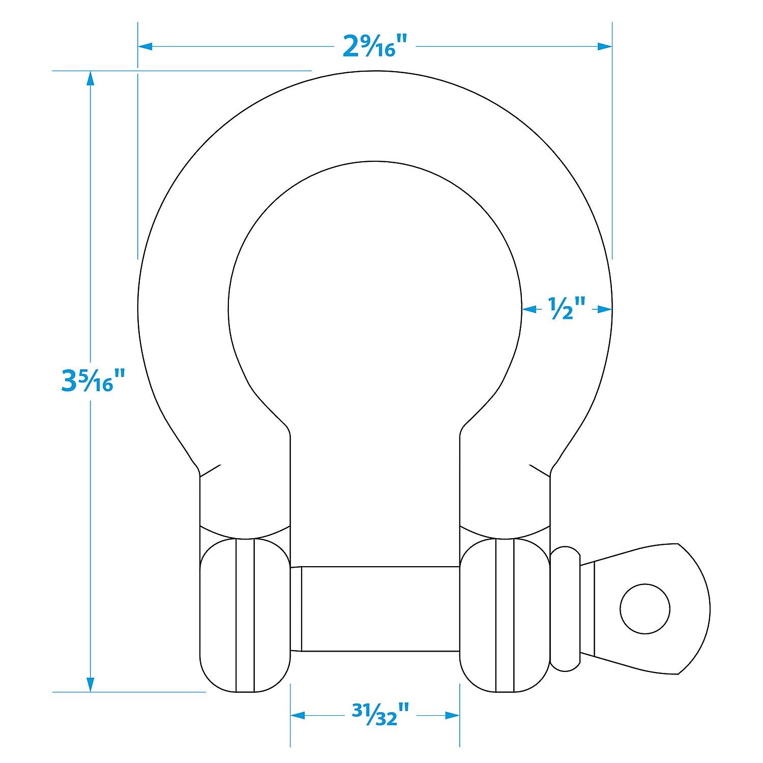 Seachoice Stainless Steel Anchor Shackle