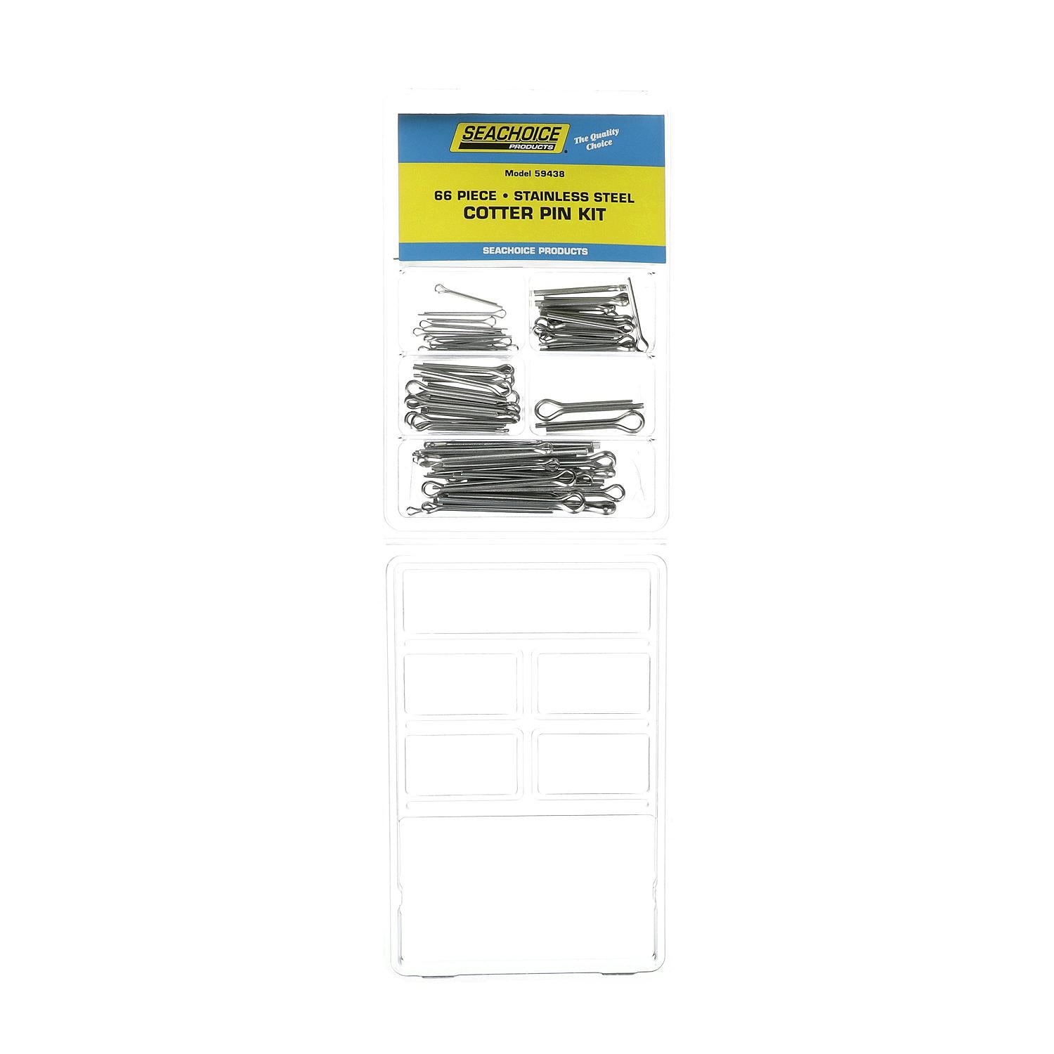 Seachoice KP5937SC Stainless Steel Cotter Pin Kit 66 Piece