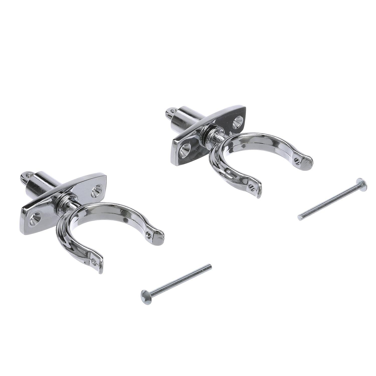 Seachoice 50-70401 Chrome Plated Zinc Rowlock Set (Sold as Pair)
