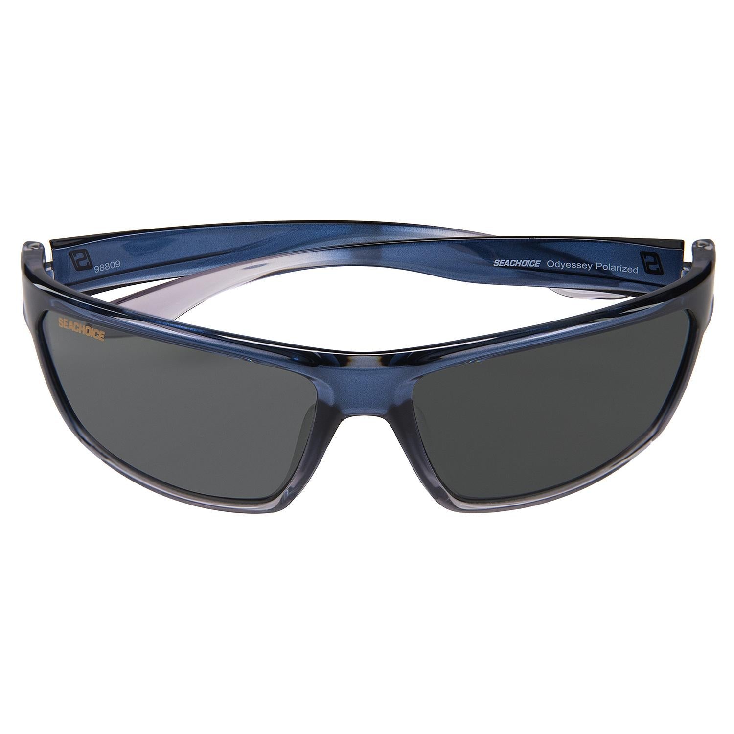 Seachoice YP120057000000 98809 "Odyssey" Polarized Sunglasses, Frame: Shiny Black Fade, Lens: Smoke