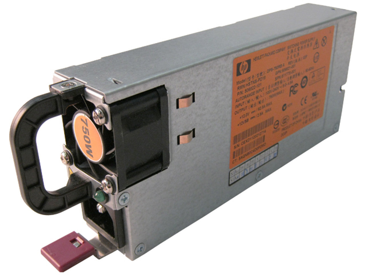 HPE 506821-001 750W Common Slot Gold Power Supply for G6 G7