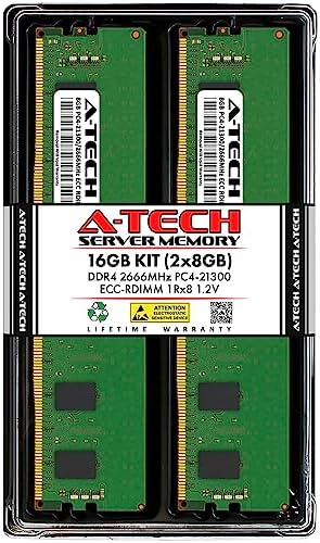 A-Tech 64GB Kit (2x32GB DDR4 2400MHz PC4-19200 ECC RDIMM 2Rx4 Dual Rank 1.2V ECC Registered DIMM 288-Pin Server & Workstation RAM Memory Upgrade Modules (A-Tech Enterprise Series
