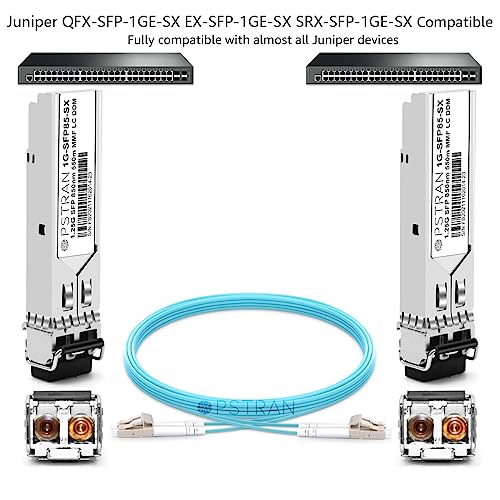 1000BASE-SX SFP Optical Transceiver Module Compatible with HPE Aruba J4858D J4858DCM JL745A Q8N53A ProCurve J4858C J4858B J4858A 850nm 550m DDM Duplex LC MMF 10pcs/Pack