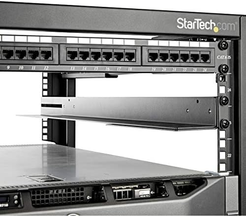 1U 19 inch Server Rack Rails - 24-36 inch Adjustable Depth - Universal 4 Post Rack Mount Rails - Network Equipment/Server/UPS Mounting Rail Kit HPE ProLiant Dell PowerEdge (UNIRAILS1UB