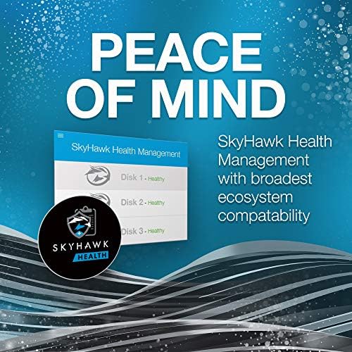 Seagate Skyhawk AI 16TB Video Internal Hard Drive HDD – 3.5 Inch SATA 6Gb/s 512MB Cache for DVR NVR Security Camera System with Drive Health Management and in-House Rescue Services (ST16000VE004