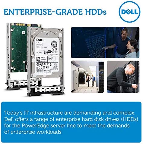 Dell 400-AUQX 2.4TB 10K SAS 2.5-Inch PowerEdge Enterprise Hard Drive in 13G Tray Bundle with Compatily Screwdriver Compatible with 400-AVBX W9MNK R720 R730 R630