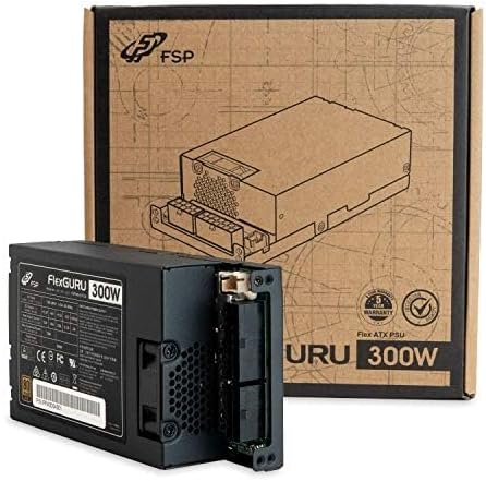 FSP FlexGURU Power Supply, Flex ATX 300W, 80 Plus Gold, Full Modular, 5 Year Warranty (FSP300-57FCB