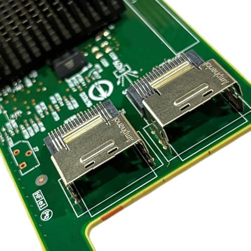 SAS HBA Card Compatible with LSI 9207-8i IT Mode PCIe SATA Expansion Card, 8-Port 6Gbps PCIe 3.0, Expander Support, HBA Controller with 2X SFF-8087 to 4X 8482 SAS Cables for TrueNAS unRAID NAS